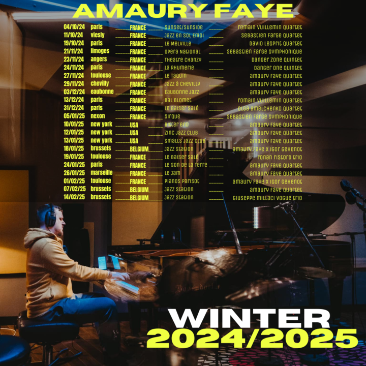 Amaury Faye on tour this winter